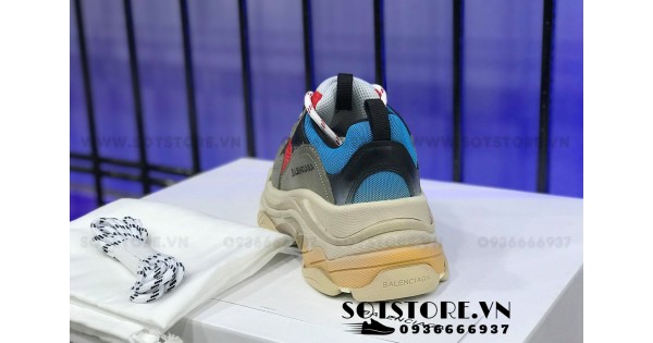 Giày Balenciaga Triple S Sneaker Light Blue 524039W2FA14090  LUXITY